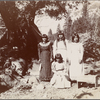 Paiute girls at their camp, Yosemite