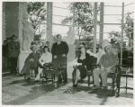 Art Exhibits - American Art Today - Fiorello LaGuardia with others at opening