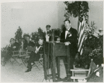 Art Exhibits - American Art Today - Grover Whalen speaking at opening