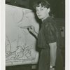 Art Exhibits - American Art Today - Marion Greenwood demonstrates drawing