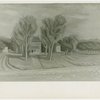 Art Exhibits - American Art Today - Works of Art - Landscape with Farm Horses (Eugene Trentham)