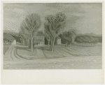 Art Exhibits - American Art Today - Works of Art - Landscape with Farm Horses (Eugene Trentham)