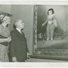 Art Exhibits - Masterpieces of Art Exhibit - Governor Lehman and wife view Don Manuel Osorio (Goya)