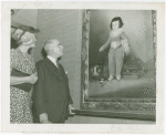 Art Exhibits - Masterpieces of Art Exhibit - Governor Lehman and wife view Don Manuel Osorio (Goya)