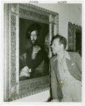 Art Exhibits - Masterpieces of Art Exhibit - Man views Giuliano de' Medici (Raphael)