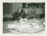 Australia Participation - L.R. MacGregor (Commissioner) and C.V. Kellway view exhibit model