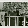 Australia Participation - L.R. MacGregor (Commissioner) speaking in Court of Peace on Armistice Day