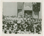 Australia Participation - Sailors at attention on Australia Day while L.R. MacGregor (Commissioner) speaks