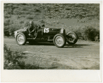 Automobiles - Grand Prix - Man driving Bugatti car