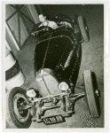 Automobiles - Grand Prix - Man behind wheel of Bugatti