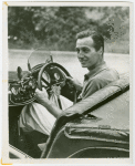 Automobiles - Grand Prix - Man at wheel of MG