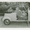 Automobiles - Model - Grover Whalen and Fiorello LaGuardia in car driven by woman