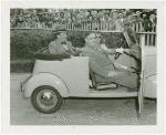 Automobiles - Model - Grover Whalen and Fiorello LaGuardia in car driven by woman