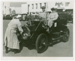 Automobiles - Ye Goode Olde Days - Jerry Duryea and wife in 1906 Stevens Duryea car