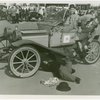 Automobiles - Ye Goode Olde Days - Man working on 1907 Brush car