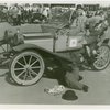 Automobiles - Ye Goode Olde Days - Man working on 1907 Brush car