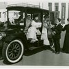 Automobiles - Ye Goode Olde Days - Group with 1909 Mercedes Town car