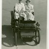 Automobiles - Ye Goode Olde Days - Couple riding in 1898 De Dion Bouton car