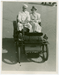Automobiles - Ye Goode Olde Days - Couple riding in 1898 De Dion Bouton car