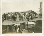 Aviation Exhibit - Crowd passing replica of Curtiss-Wright CW-20 sub-stratosphere plane