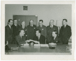 Aviation Exhibit - Eddie Rickenbacker handing check to Grover Whalen