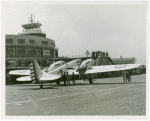 Aviation Exhibit - U.S. Army Bell Airacuda fighter at LaGuardia Airport