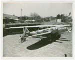 Aviation Exhibit - Children looking at U.S. Army Bell Airacuda fighter