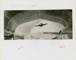 Aviation Exhibit - Sketch of airplanes in hangar