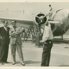 Aviation Exhibit - Grover Whalen with Howard Hughes plane