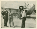 Aviation Exhibit - Grover Whalen with Howard Hughes plane