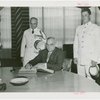 Mayor Burton, Col. Cortland Parker, and Robert E Cushman