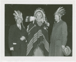 Bullard, Lieutenant General Robert E. wearing Indian headdress with others