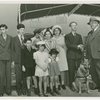 Blind people with Harvey Gibson