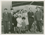 Blind people with Harvey Gibson