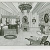 Borden, cartoon of Elsie the cow in boudoir