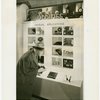 Bakelite Plastics Exhibit - Man at display on unusual applications