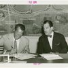 Ballantine - Carl W. Badenhausen and Grover Whalen signing contract
