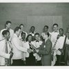 Bands - Prize Winners - Receiving trophy