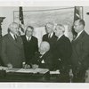 Beech-Nut Exhibit - Contract signing with Harvey Gibson and Bartlett Arkell