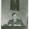 Belgium Participation - Gevaert, Joseph (Commissioner) - Sitting at desk