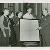 Bill of Rights Exhibit - Dr. A.S.W. Rosenbach and group with manuscript