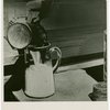 Borden - Cows - Milking - Pouring milk into pitcher