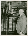 Borden - Jeffers, Henry (Inventor of Rotolactor, President of Walker-Gordon) - With machine