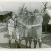 Boy Scouts - Group looking at paper