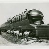 Boy Scouts - On locomotive