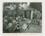 Boy Scouts - Group getting instructions on mapping Fair