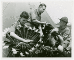 Boy Scouts - Outside tent with headdresses