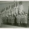 Boy Scouts - Group holding flags