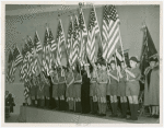 Boy Scouts - Group holding flags