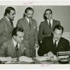 Brazil Participation - Francisco Silva Jr. (Commissioner General), Grover Whalen and group signing contract